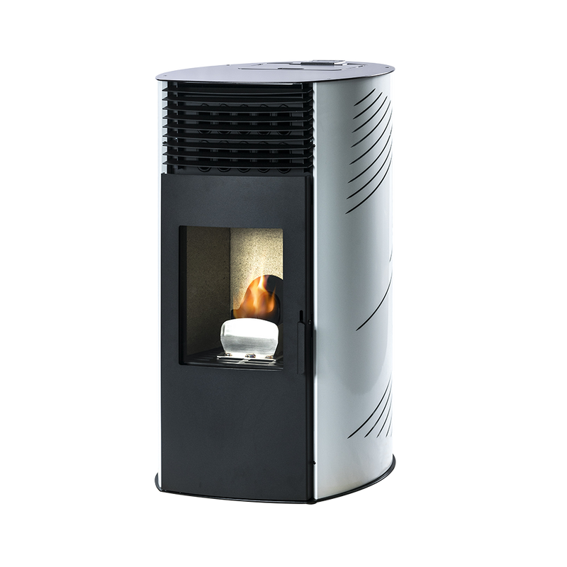 Halbrunder Pelletkaminofen - 10 kW - ARGENTA 