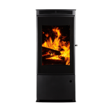 Luftdichter Holzofen mit 3 Ansichten - Vertikal 105,5 cm 9 kW - BAHIA