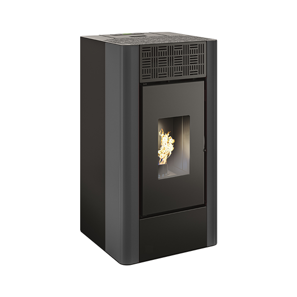 Rechteckiger, geschlossener Pelletkaminofen – 9 kW – EMILY