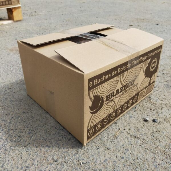 Brazeco Premium Komprimiertes Tagesholz – Palette mit 80 Kartons à 6 Scheiten 